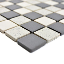 Załaduj obraz do przeglądarki galerii, Mozaika gresowa/konglomerat/masa perłowa/drewno