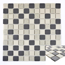 Załaduj obraz do przeglądarki galerii, Mozaika gresowa/konglomerat/masa perłowa/drewno
