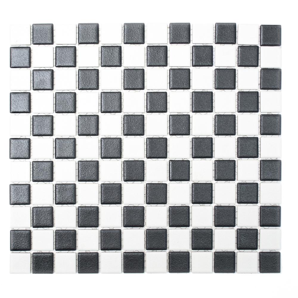 Mozaika ceramiczna kolor mix czarny biały mat T 119