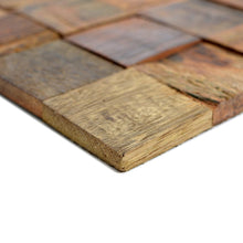 Załaduj obraz do przeglądarki galerii, Mozaika drewniana kolor ciemny brąz połysk T 202