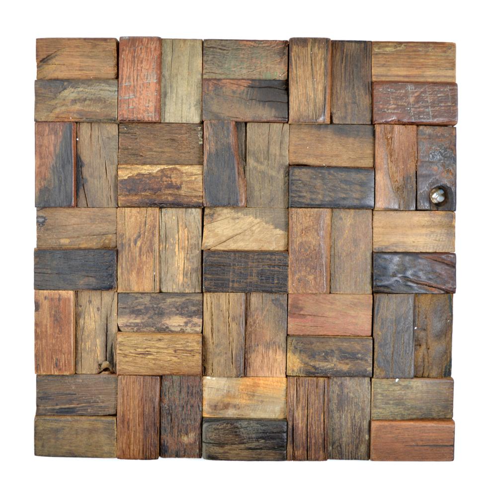 Mozaika drewniana kolor ciemny brąz połysk T 203