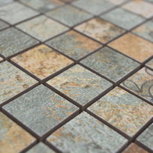 Załaduj obraz do przeglądarki galerii, Kolor beżowy brązowy zielony mat mozaika gresowa