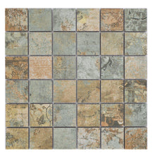 Załaduj obraz do przeglądarki galerii, Kolor brązowy beżowy zielony mat mozaika gresowa