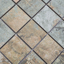 Załaduj obraz do przeglądarki galerii, Kolor brązowy beżowy zielony mat mozaika gresowa