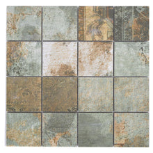 Załaduj obraz do przeglądarki galerii, Kolor zielony beżowy brązowy mat mozaika gresowa