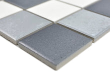 Załaduj obraz do przeglądarki galerii, Mozaika ceramiczna kolor szary mat T 158