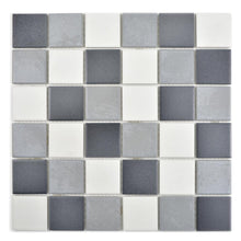 Załaduj obraz do przeglądarki galerii, Mozaika ceramiczna kolor szary mat T 158