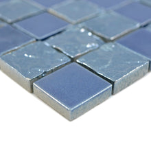 Załaduj obraz do przeglądarki galerii, Mozaika ceramiczna kolor niebieski połysk T 142
