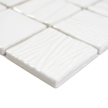 Załaduj obraz do przeglądarki galerii, Mozaika ceramiczna kolor biały połysk T13