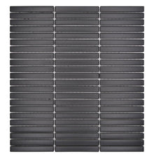 Załaduj obraz do przeglądarki galerii, Kolor czarny mat mozaika ceramiczna