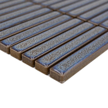 Załaduj obraz do przeglądarki galerii, Kolor szary i niebieski połysk mozaika ceramiczna