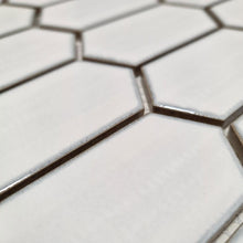 Załaduj obraz do przeglądarki galerii, Mozaika ceramiczna kolor biały połysk hexagon T 20