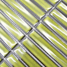 Załaduj obraz do przeglądarki galerii, Mozaika ceramiczna kolor jasny zielony połysk T 101