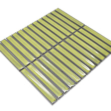 Załaduj obraz do przeglądarki galerii, Mozaika ceramiczna kolor jasny zielony połysk T 101