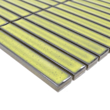 Załaduj obraz do przeglądarki galerii, Mozaika ceramiczna kolor jasny zielony połysk T 101