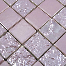 Załaduj obraz do przeglądarki galerii, Mozaika ceramiczna kolor ciemny różowy połysk T 45