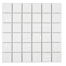 Załaduj obraz do przeglądarki galerii, Mozaika ceramiczna kolor biały połysk T12