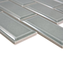 Załaduj obraz do przeglądarki galerii, Mozaika ceramiczna kolor jasny zielony połysk T 102