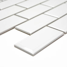 Załaduj obraz do przeglądarki galerii, Mozaika ceramiczna kolor biały połysk T14