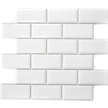 Załaduj obraz do przeglądarki galerii, Mozaika ceramiczna kolor biały połysk T14