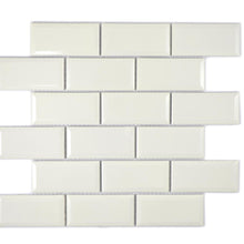 Załaduj obraz do przeglądarki galerii, Mozaika ceramiczna kolor kość słoniowa połysk T 105