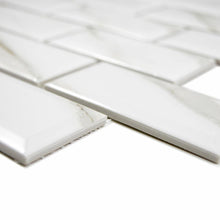 Załaduj obraz do przeglądarki galerii, Mozaika ceramiczna kolor biały carrara połysk T 29