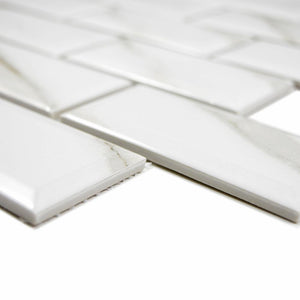 Mozaika ceramiczna kolor biały carrara połysk T 29