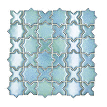 Załaduj obraz do przeglądarki galerii, Mozaika ceramiczna kolor mix zielony połysk T 136