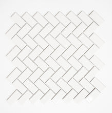 Załaduj obraz do przeglądarki galerii, Mozaika ceramiczna kolor biały połysk T16