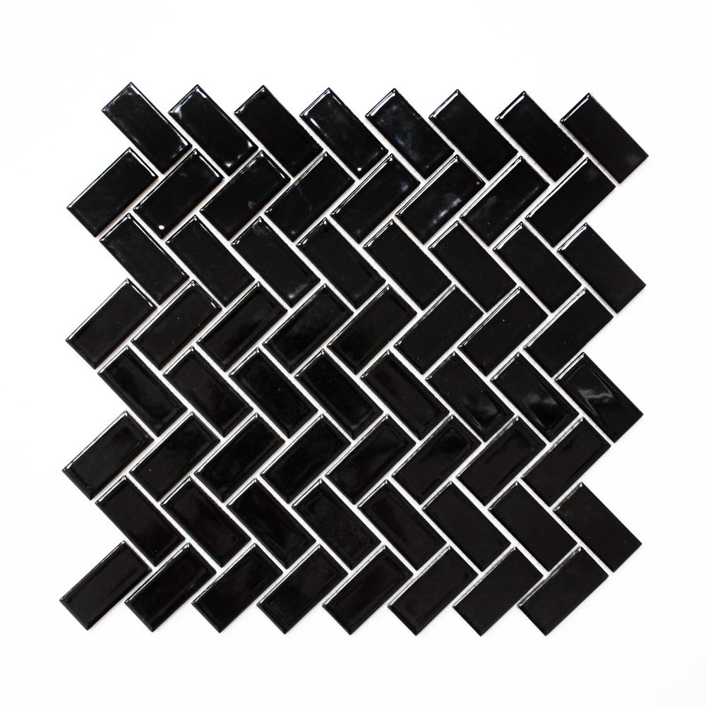 Mozaika ceramiczna kolor czarny połysk T 77