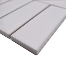 Załaduj obraz do przeglądarki galerii, Mozaika ceramiczna kolor biały połysk/mat T 27