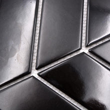 Załaduj obraz do przeglądarki galerii, Mozaika ceramiczna kolor czarny połysk/mat T 94