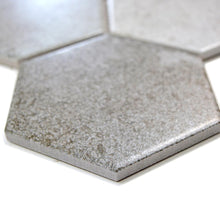 Załaduj obraz do przeglądarki galerii, Mozaika ceramiczna kolor szary mat hexagon T 162