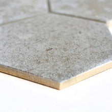 Załaduj obraz do przeglądarki galerii, Mozaika ceramiczna kolor szary mat hexagon T 163