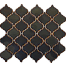 Załaduj obraz do przeglądarki galerii, Mozaika ceramiczna kolor zieleń butelkowa połysk T 177