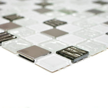 Załaduj obraz do przeglądarki galerii, Mozaika mix kolor mix biały połysk T 427