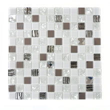 Załaduj obraz do przeglądarki galerii, Mozaika mix kolor mix biały połysk T 427