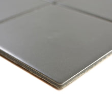 Załaduj obraz do przeglądarki galerii, Mozaika ceramiczna kolor szary metalik mat T 176