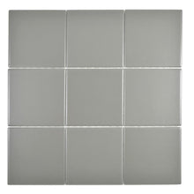Załaduj obraz do przeglądarki galerii, Mozaika ceramiczna kolor szary metalik mat T 176