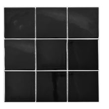 Załaduj obraz do przeglądarki galerii, Mozaika ceramiczna kolor czarny połysk T 80