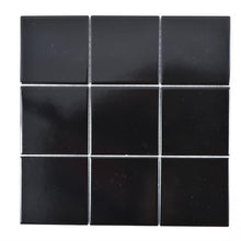 Załaduj obraz do przeglądarki galerii, Mozaika ceramiczna CZARNA 10X10 CM ( mat ) MM 0846