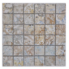 Załaduj obraz do przeglądarki galerii, Mozaika gresowa mix kolory ziemi zieleń mat