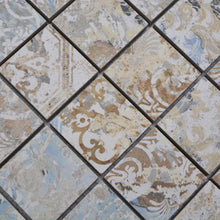 Załaduj obraz do przeglądarki galerii, Mozaika gresowa mix kolory ziemi zieleń mat