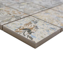 Załaduj obraz do przeglądarki galerii, Mix kolory ziemi zieleń mat 3A mozaika gresowa