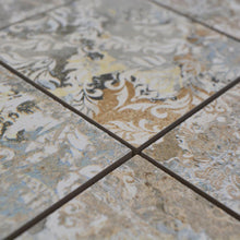 Załaduj obraz do przeglądarki galerii, Mozaika gresowa A4 mix kolory ziemi-zieleń mat