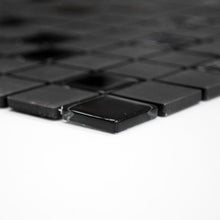 Załaduj obraz do przeglądarki galerii, Mix mozaika ceramiczna / szkło kolor czarny mat