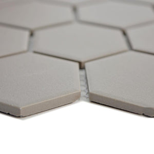 Mozaika ceramiczna kolor szary mat hexagon