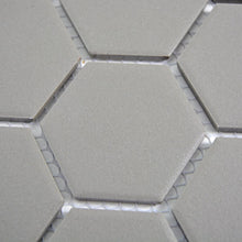Załaduj obraz do przeglądarki galerii, Mozaika ceramiczna kolor szary mat hexagon
