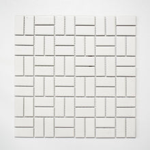 Załaduj obraz do przeglądarki galerii, Mozaika ceramiczna kolor biały mat T12