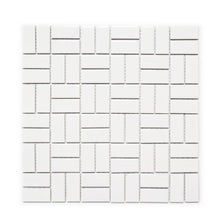 Załaduj obraz do przeglądarki galerii, Mozaika ceramiczna kolor biały połysk T19